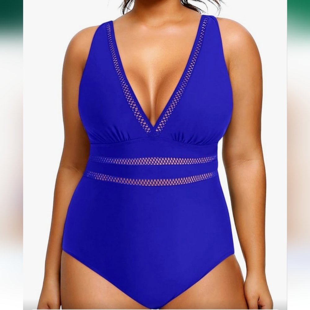 Royal Blue One-Piece Swimsuit